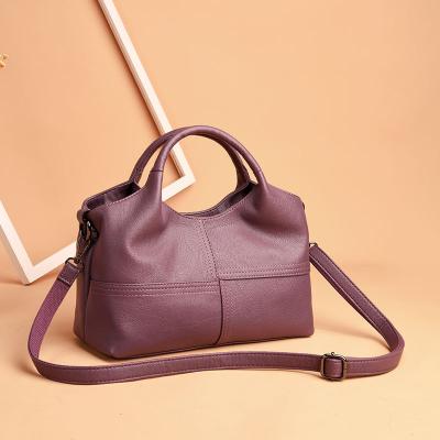 China 2022 high quality luxury soft PU leather cross body bags women new fashion satchel bags office lady elegant tote handbags for girl for sale