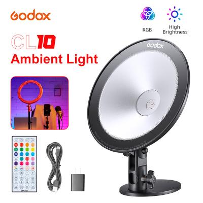 China Multicolor Godox CL10 LED Webcasting Light for Tiktok Live Youtube PK Godox SL150W II Aputure LS C120d CL10 Photography Studio for sale