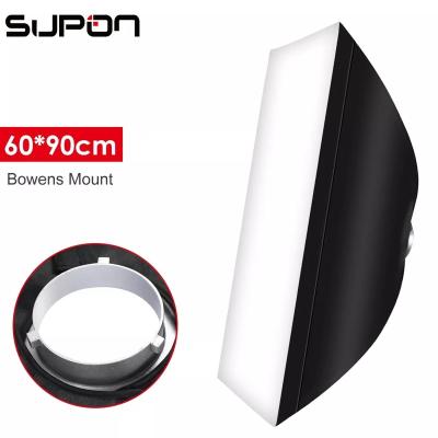 China 60cm*90cm Softbox Bowens Soft Strobe Photo Studio Speedlite Reflective Mount Box Diffuser Photography Props For GODOX 60*+90CM for sale