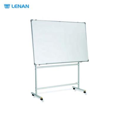 China Standing White Board Conference Table Standard Mobile Portable Double Sided Magnetic Whiteboard With Stand for sale