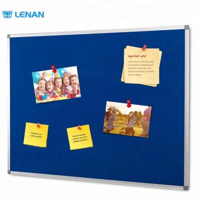 China Home/School/Office/Cafe/Bar/Restaurant Classroom Desktop Bulletin Boards Pin Board Aluminum Frame Felt Fabric Message Display Board for sale