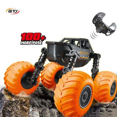 China 2.4G RC Car 2.4G RC Auto Spin Programmable Drift Twist Stunt Climbing Off-Road Cars Toys Mobile Drift Deformation Remote Control Car for sale