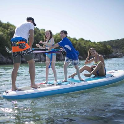 China 16ft Large Team Unisex Sip Inflatable Paddle Board For Adult Inflatable Sip Multi Person Stand Up Paddle Board With 2 Hand Pump for sale