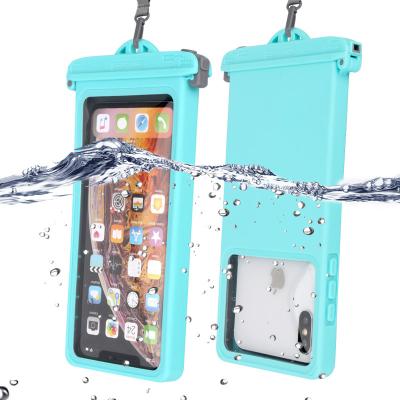 China 2020 Pocket Unisex Outdoor Universal Waterproof PVC Cell Phone Case Waterproof Phone Dry Bag For Mobile With Lanyard for sale