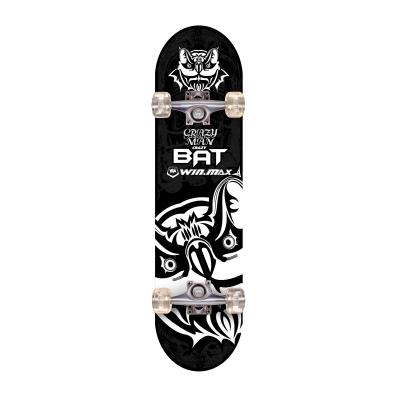 China Youth WINMAX 31 Inch 9 Ply Double Concave Deck Skateboard Chinese Maple Kick With Ce Approved for sale