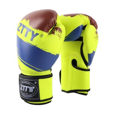 China Adult Good Quality Pu Boxing Gloves Muay Weight Training Muay Weight Training Gloves Muttahida Majlis-e-Amal Leather Thai Gloves for sale