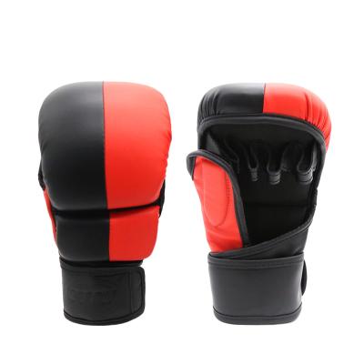 China For Best traning and competition quality Muttahida Majlis-e-Amal Logo Boxing Fighting Gloves Muay Leather Muay Training Leather Custom Thai Boxing Gloves for sale