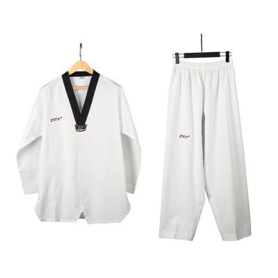 China Wholesale Comfortable High Quality Chinese Cotton Taekwondo Dobok Taekwondo Uniform Taekwondo Dobok Wtf for sale