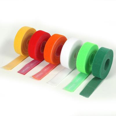 China Customized Colored Universal Elastic Hook Tape Self Adhesive Nylon Standard Roll for sale