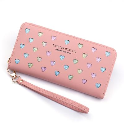 China Fashion Kimbarry Large Capacity Hot Selling Ladies Wallet Hollow Out Women Clutch Wallet For Women for sale