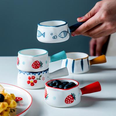 China Sustainable exquisite milk cup with various designs and colors is beautiful and suitable for setting dishes for sale