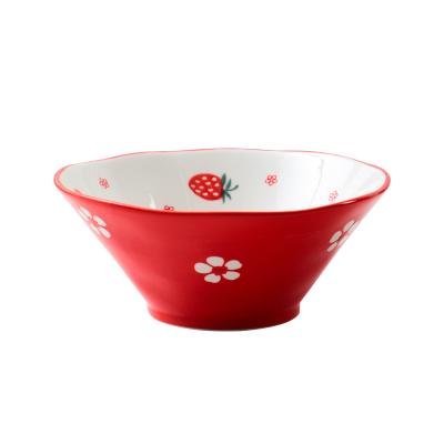 China Viable The brightly colored ceramic hat bowl has large capacity and is suitable for all kinds of parties for sale