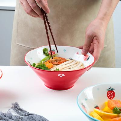 China Sustainable Hot Selling Ceramic Hat Bowls Can Be Used As Rice And Noodle Soup Bowls for sale