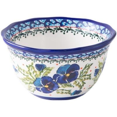 China Personalized Exquisite and Beautiful Viable Polish Ceramic Household Bowl Fruit Salad Bowl Creative Bowls Set for sale