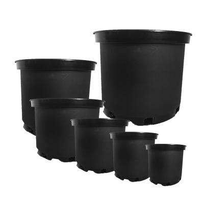 China Wholesale American Style Cheap 1 2 3 5 7 10 15 20 25 Gallon Plastic Pot Plant Nursery Flower Garden Pot Black Plastic Outdoor Bonsai Plants For Sale for sale