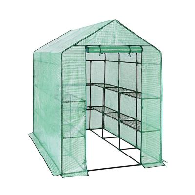 China Small Portable Greenhouse Garden Tomato Flower Vegetable Fruits Household Flowers Walk In Small Green Houses For Garden for sale