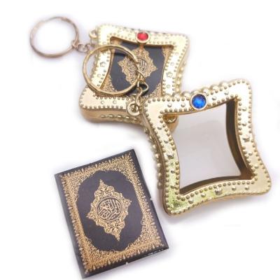 China Mini Al Quran Muslim Islamic Religious Book Crafts Gift Islam Gift Favors Key Chain for sale