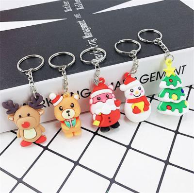 China Promotion Or Business Gift Christmas Gifts Custom Design 3d PVC Soft Key Chain for sale