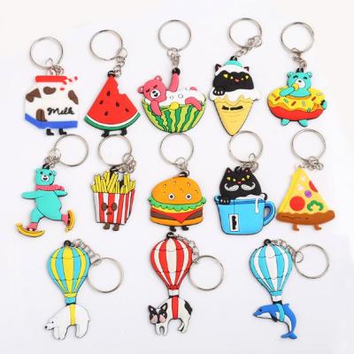 China Promotion or Business Gift Wholesale Cheap Cute Cartoon PVC Soft Key Chain for sale