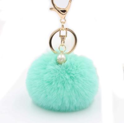 China Hot Sale 2022 Car Key Chain Bag Key Chain/Key Chain 2022 Car Pom Pom Rabbit Fur Lady Sublimation Plush Toy Colorful Cute Custom Plush Toy for sale