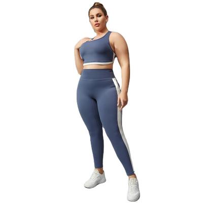 China Plus Size Contrast Color Contrast Color Fitness Pants Women Naked Sports Suit Yoga Underwear Style Breathable I Running Vest for sale