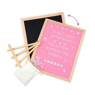 China Wholesale board decoration double Sided Letter Felt Message Board for sale