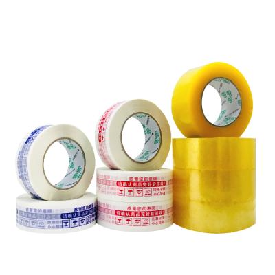 China Hot Sale Waterproof Bopp Clear Pressure Sensitive Box Waterproof Strong Sticky Sealing Tape For Packing Carton for sale