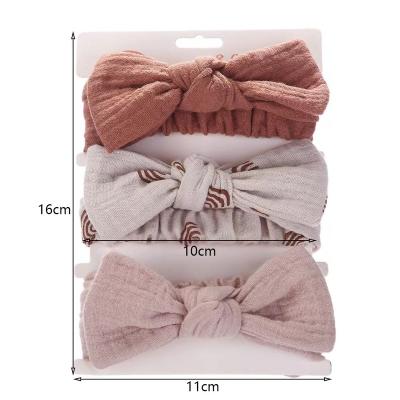 China Fashionable 3Pcs Set Three-piece Set Headband New Fashion Bow Baby Hair Accessories Beautiful European And American Hair Accessories For Children for sale