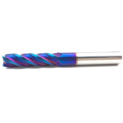 China Milling Cutter HRC65 Carbide End Mill 16mm 4Flutes Carbide End Mill Cutter Alloy Coating Tungsten Steel Cutting Tool CNC Machining Endmills for sale