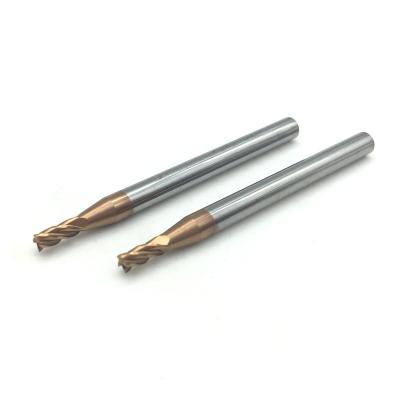 China Milling Cutter HRC55 Carbide End Mill 2.5mm 4Flutes Carbide End Mill Cutter Alloy Coating Tungsten Steel Cutting Tool CNC Machining Endmills for sale