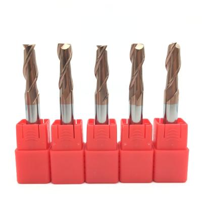 China Milling Cutter HRC55 Carbide End Mill 12mm 2Flutes Carbide End Mill Cutter Alloy Coating Tungsten Steel Cutting Tool CNC Machining Endmills for sale