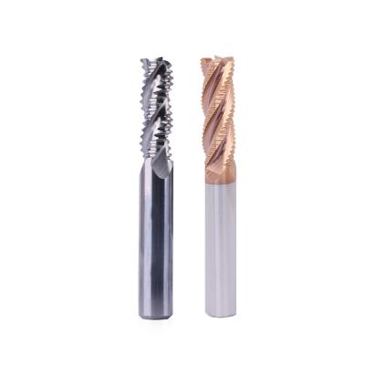 China Carbide 4mm 6mm 8mm 10mm 12mm 4 HRC55 Flute End Mills Milling Cutters Roughing Tools Carbide Router Bits Milling Bits for sale