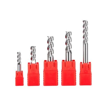 China 8*150-3F HRC55 3 Carbide Flutes End Mill Tungsten Steel Tool For 3 Blade Endmills Top Milling Cutter Aluminum Machining Wood for sale