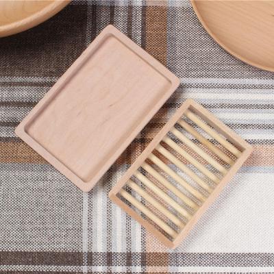 China Eco Sustainable Soap Tray Natural Bamboo Soap Dish Bamboo for sale