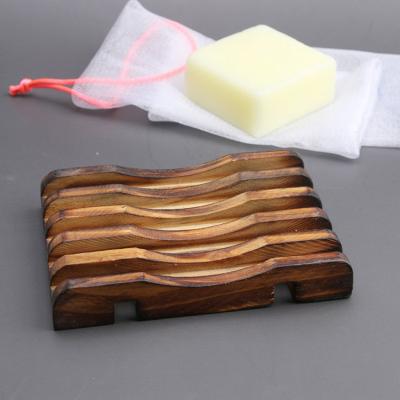 China Sustainable Wooden Soap Dish for Bathroom/Shower, Bar Soap Holder with Self Drain Tray, Natural Waterfall Drain Soap Saver for sale