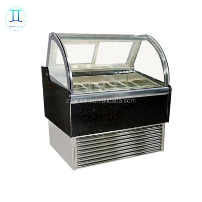 China Fan Cooling System Ice Cream Showcase With Sink / Auto Fridge / Hard Ice Cream Display Freezer for sale