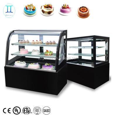 China Single-temperature 2 Layer Sushi Cake Display Showcase Fridge Top Quality for sale