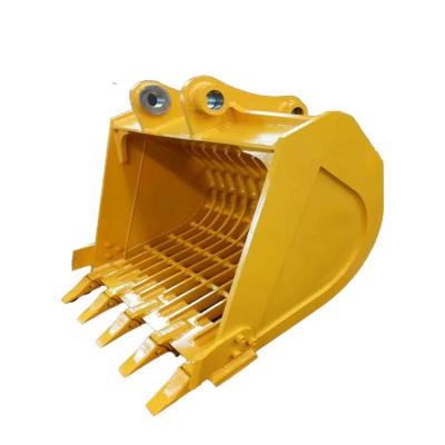 China Heavy Duty Rock Excavator Weathered Skeleton Rock Bucket Sieve Bucket For Sale for sale