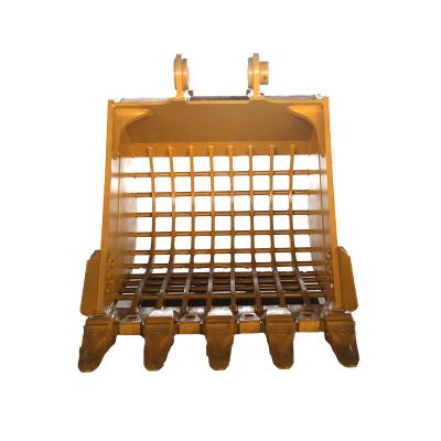 China Weathered Rock Excavator Heavy Duty Skeleton Bucket Strainer Bucket At Cost Price for sale