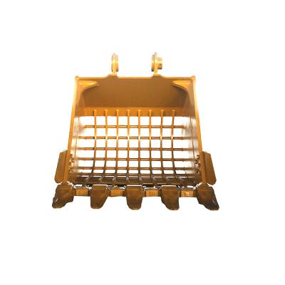 China Weathered Rock Bucket Excavator Skeleton /sieve bucket for excavator for sale