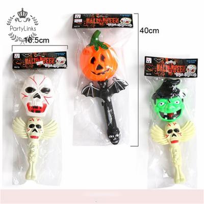 China Party Props Halloween Decoration Kids Pumpkin Projection Flashlight Led Spinner Toy With Lanyard for sale