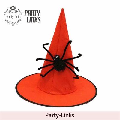 China New Design Polyester Fashion Costume Kids Adult Halloween Witch Party Hat for sale