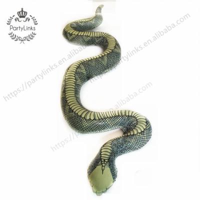 China Baby Shower Props PVC 1.2M Inflatable Snake Toy Halloween Decoration Prop Party Horrifying Gifts Tricks Craft Supplies for sale