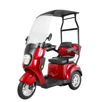 China CE Certification 48v 20ah Unisex Cheap Electric 3 Wheels Bike Motorcycle Mobility Scooter With Hood For Seniors for sale