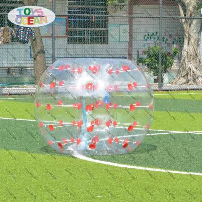 China Deliver Fun Inflatable Transparent Bubble Zorb Ball Toys For Play On Grass for sale