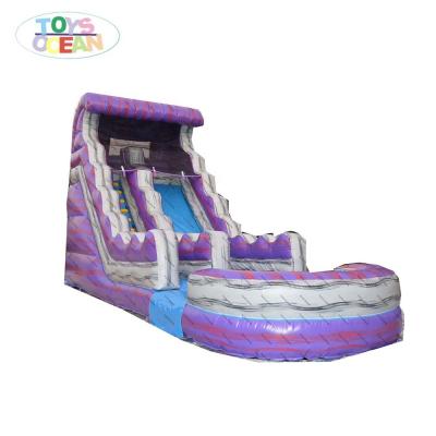 China Large Party Rental Adult Inflatable Water Slide With Pool Kids Family Backyard Inflatable Slide for sale