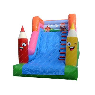 China New Style Outdoor Inflatable Pencil Park Games Slide Kids Inflatable Water Slide for sale