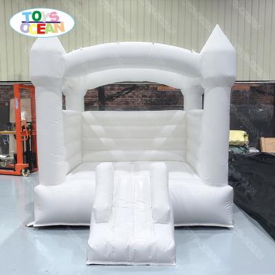 China For New PVC Wedding Party Bouncer Inflatable Castle Toddler White Bounce House Suitable For Children for sale