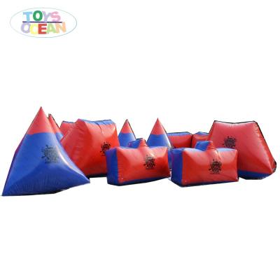 China Amusement Products Air Sport Entertainment Inflatable Paintball Bunker Field Game For Adult for sale