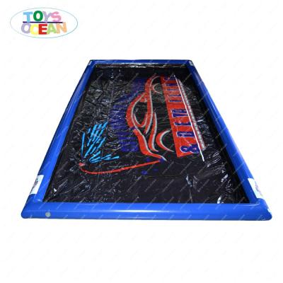 China New Portable Inflatable Car Wash Mat Water Containment Mat With Full Logo Printing Design for sale